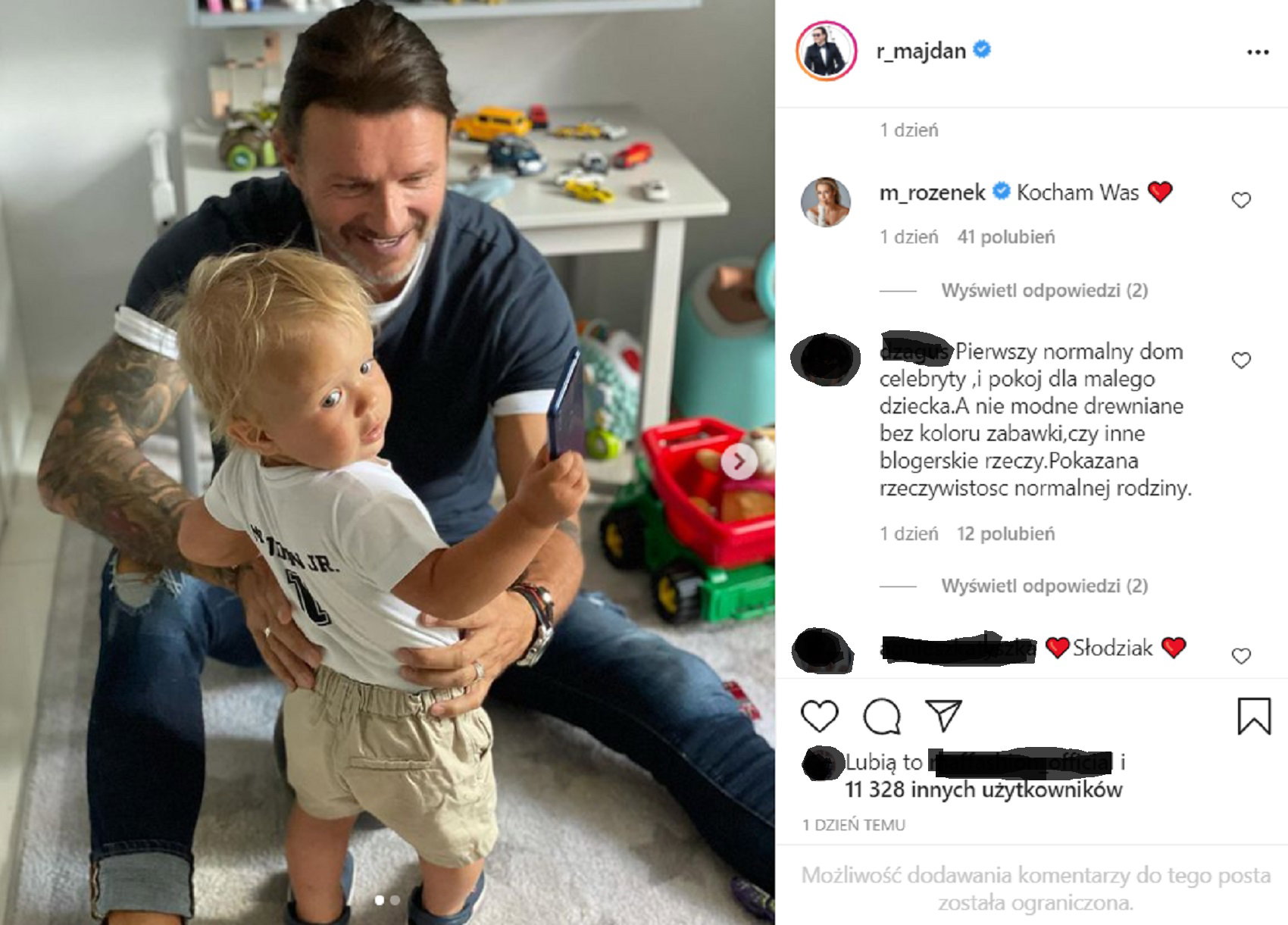 Radosław Majdan pokazał pokój synka. Fani: „Pierwszy normalny dom celebryty”