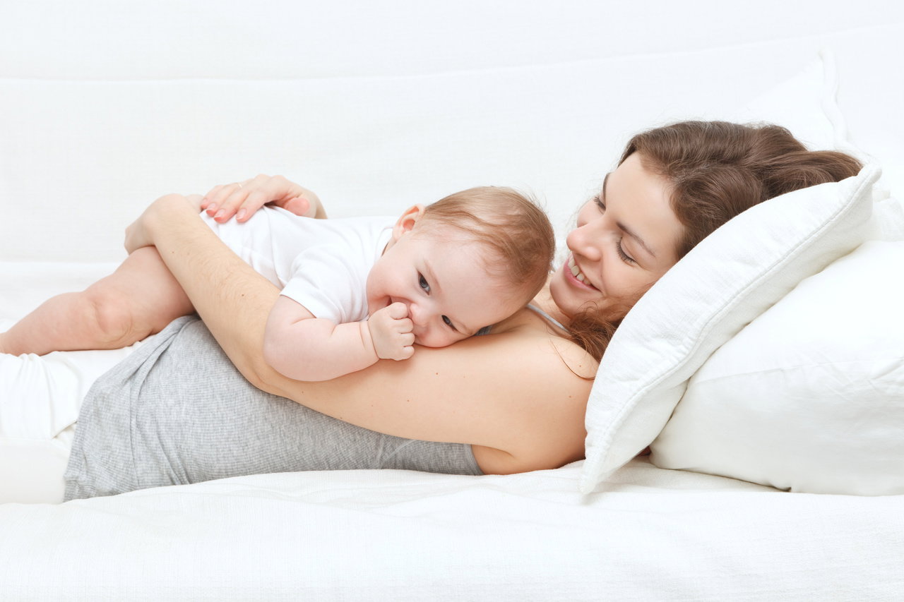 Mama z niemowlakiem Nutricia