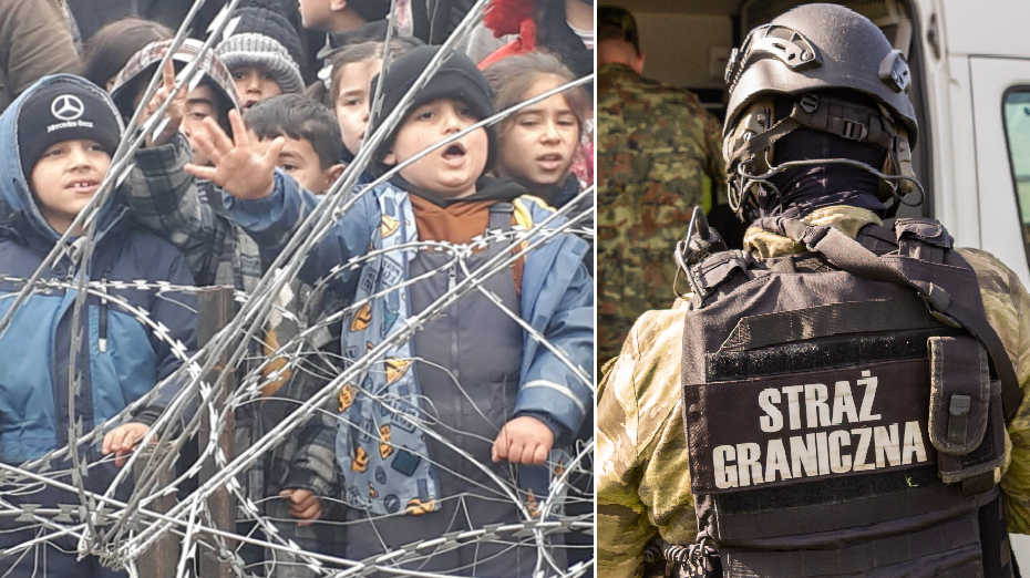dzieci na polskiej granicy