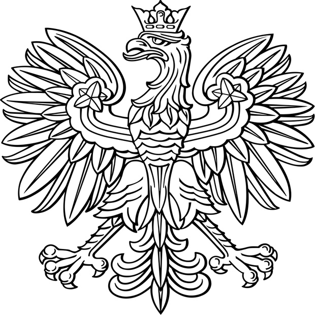 Poland eagle, polish national coat of arm, detailed vector illustration.