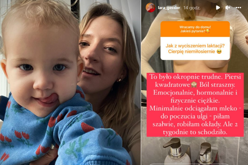 Lara Gessler odstawiła córkę od piersi