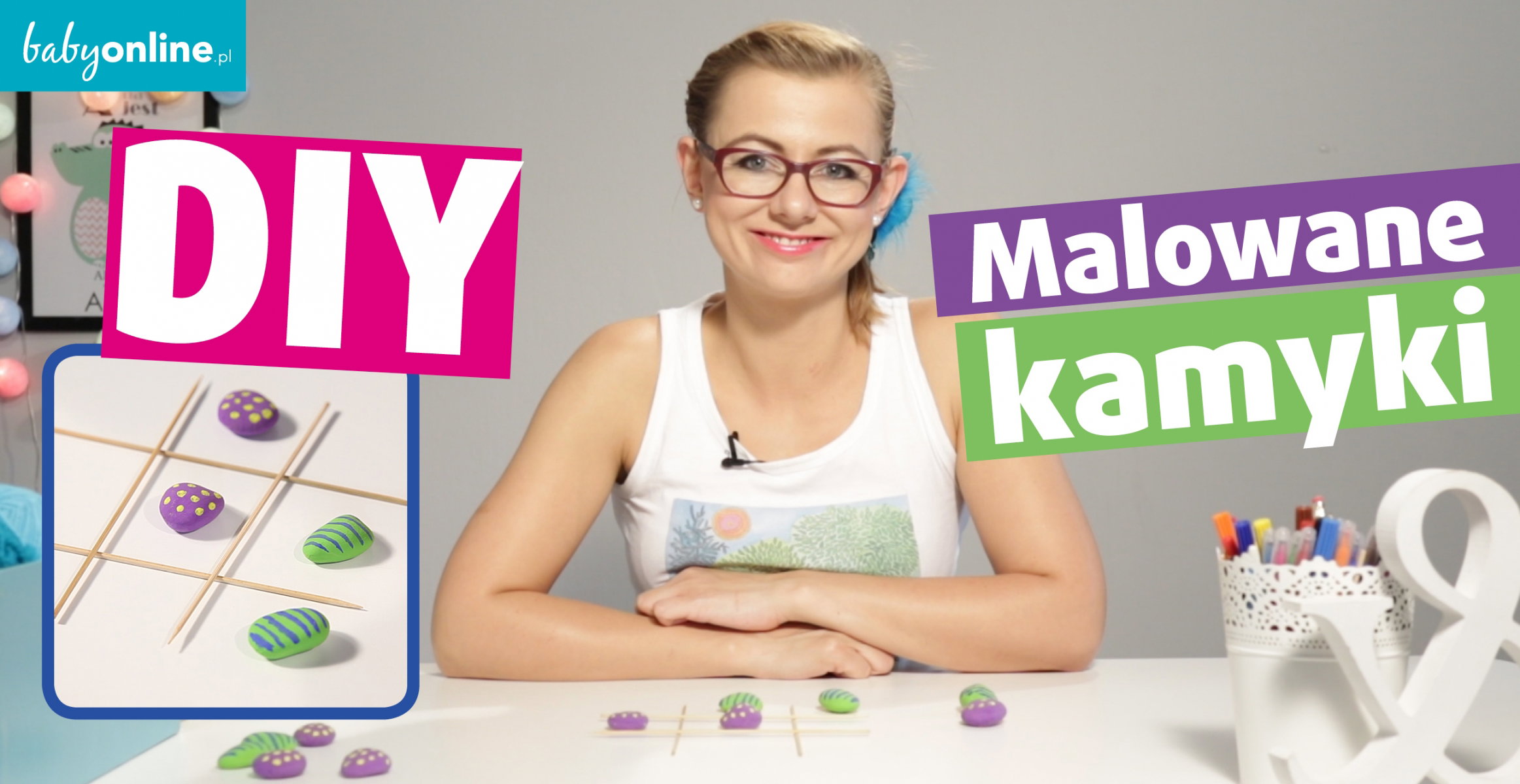 malowane kamyki