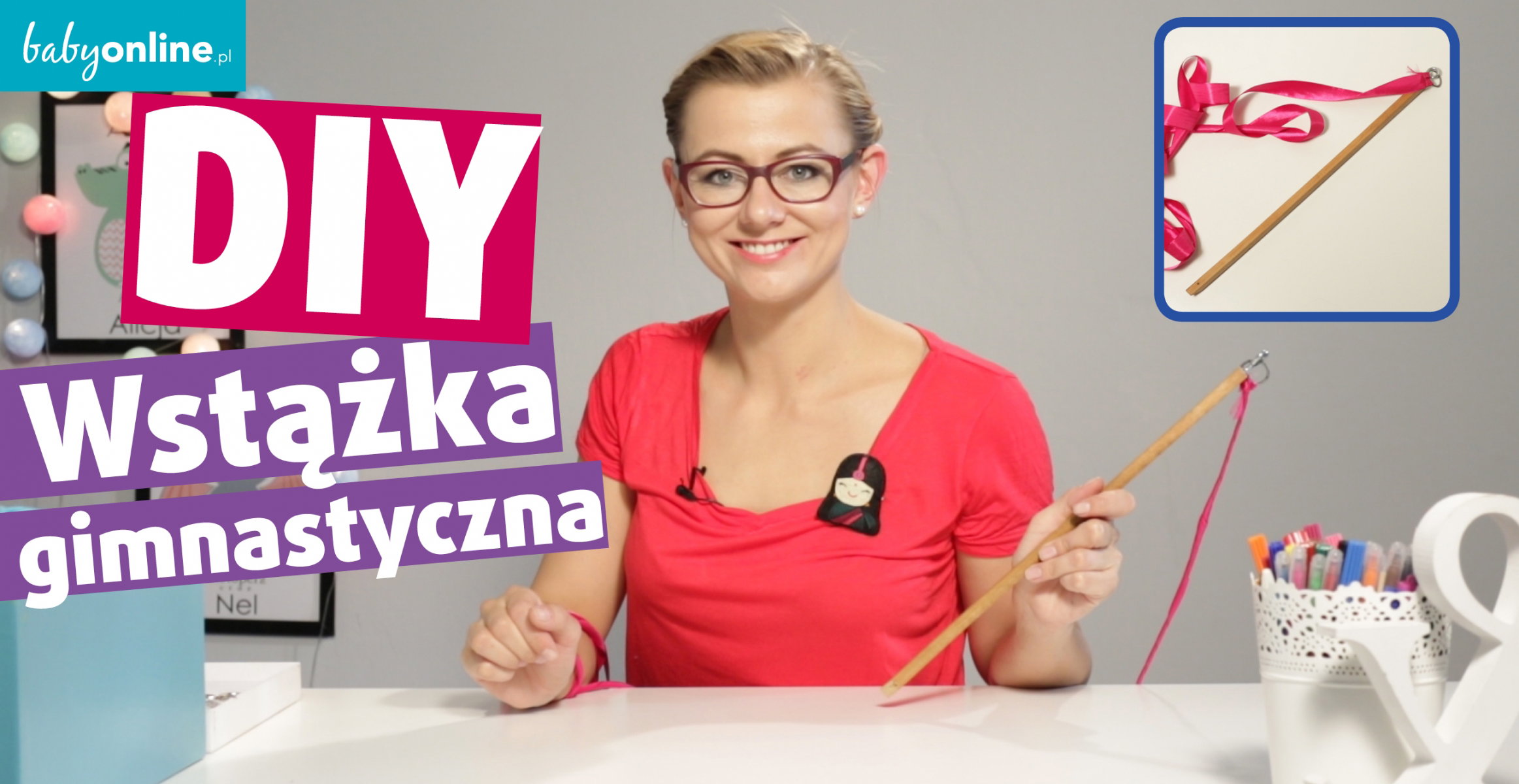 jak zrobić wstążkę gimnastyczną
