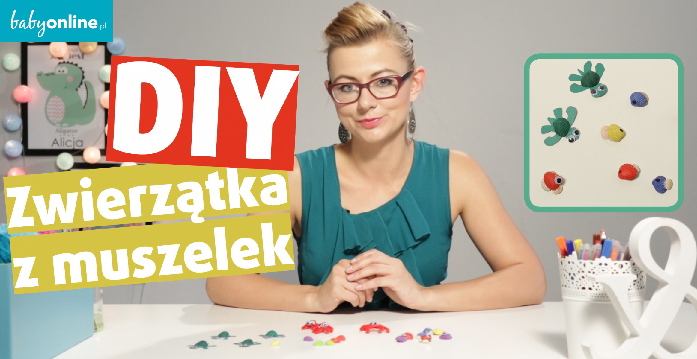 jak zrobić zwierzaki z muszelek
