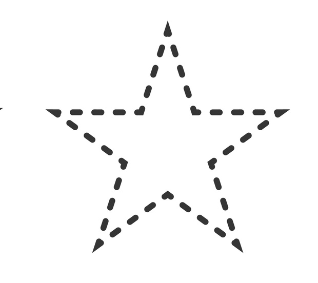 Star vector icons. Set of star symbols isolated.