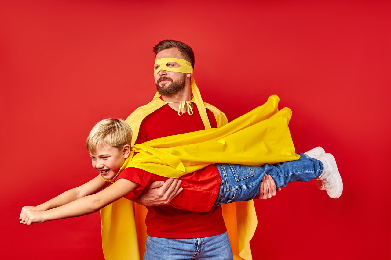 tata z synem supermoc