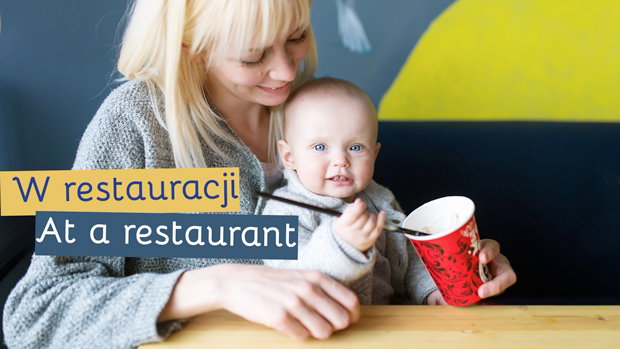 mama w podróży - rozmówki angielskie - w restauracji z dzieckiem