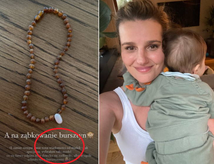 Zofia Zborowska kupiła bursztyn na ząbkowanie