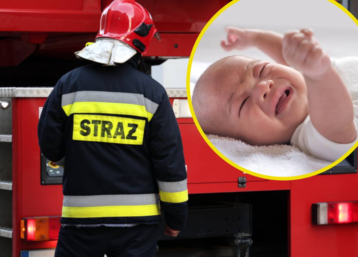 Strażacy uratowali 8-miesięczne dziecko