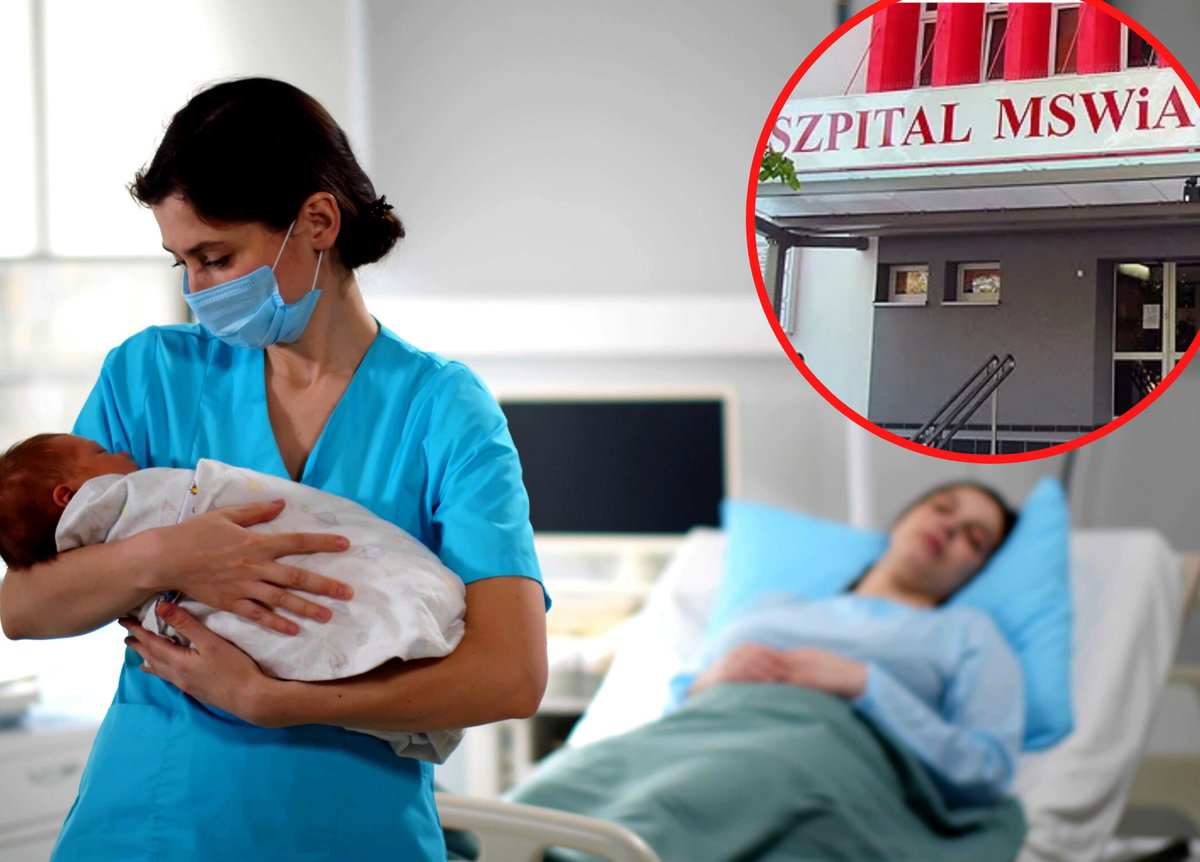 noworodek, szpital, maseczka, covid, Bydgoszcz