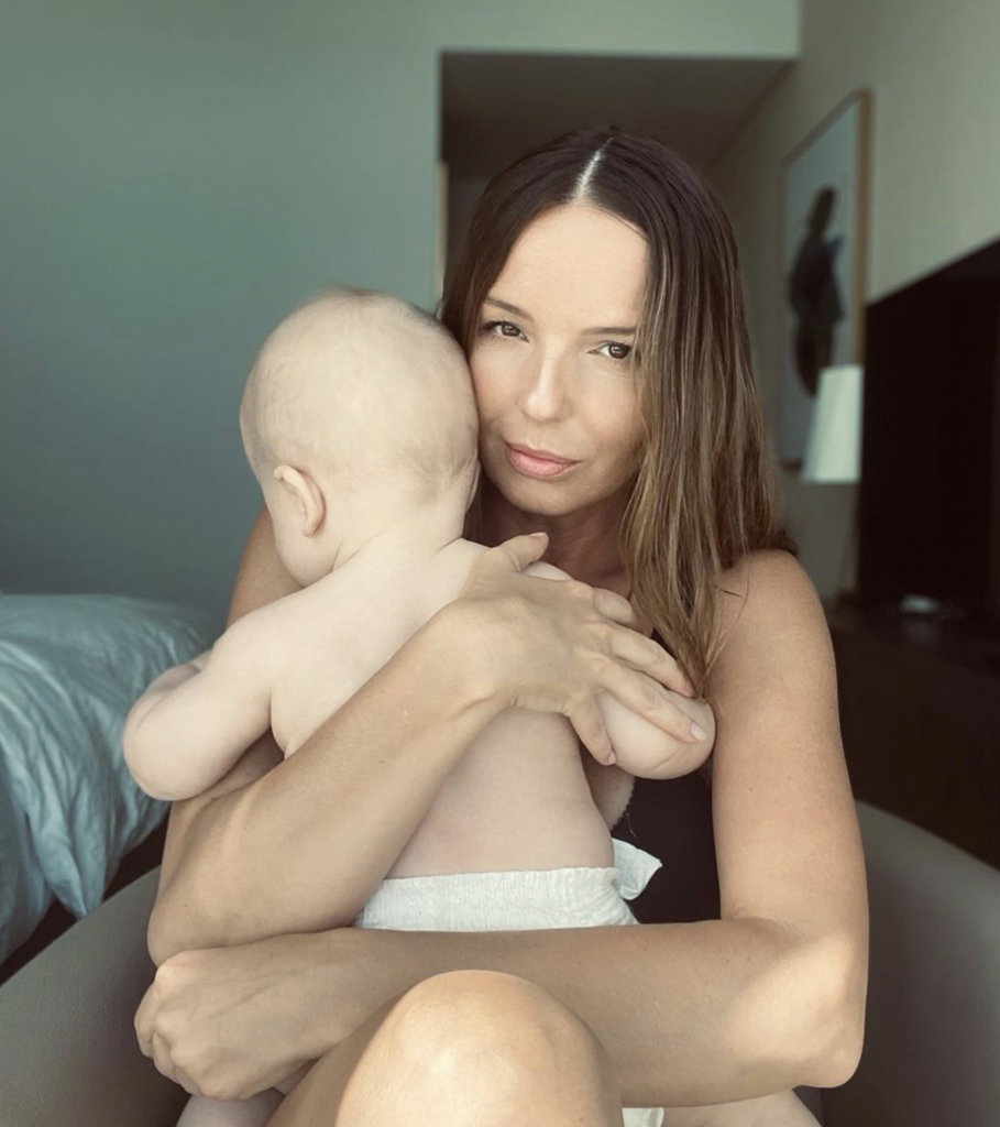 Agnieszka Włodarczyk z synem