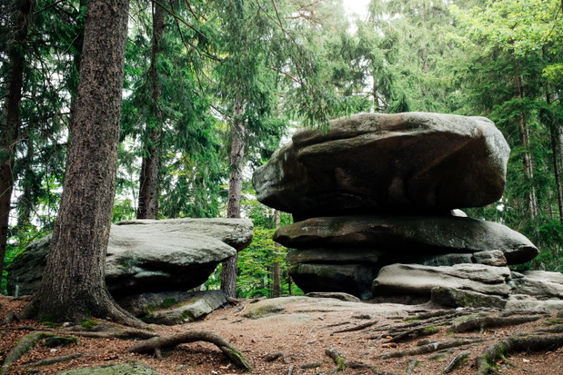 Big stones in Karkonosze National Park.