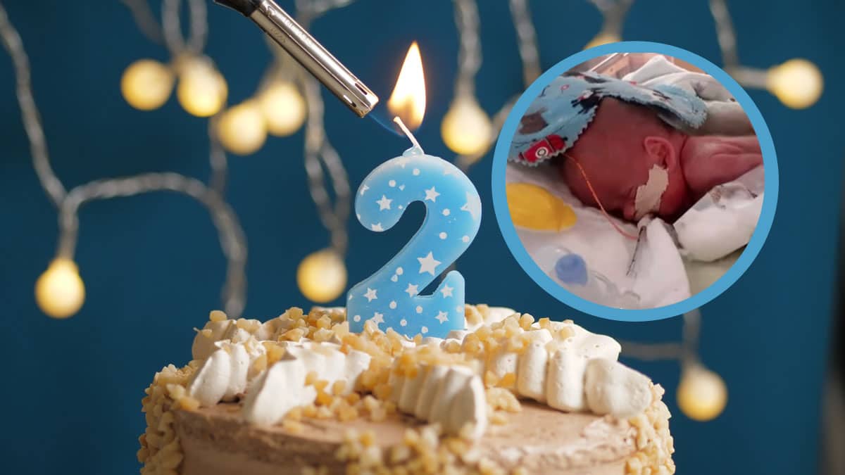 najmniejszy wcześniak kończy dwa lata