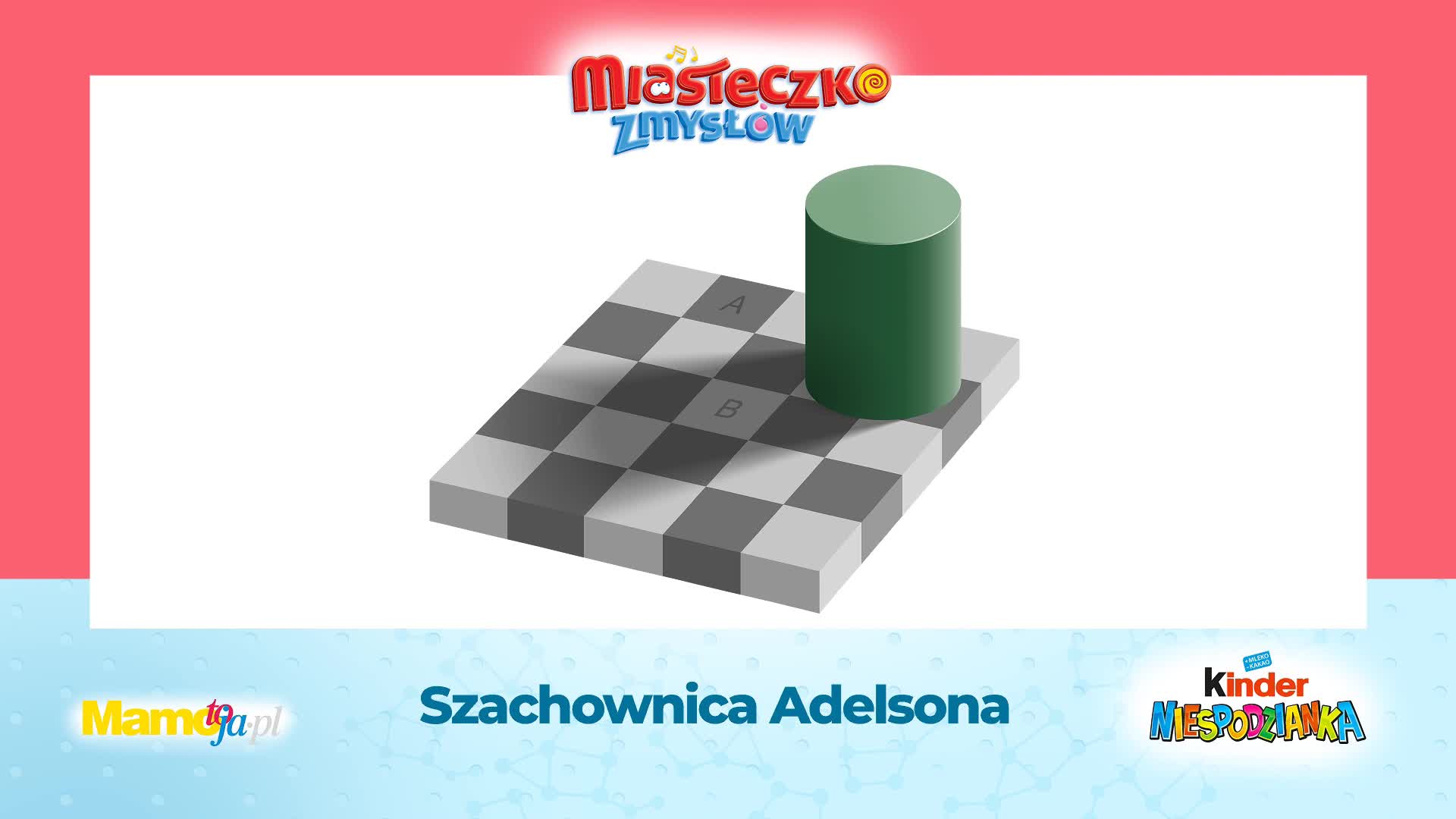 Szachownica i zielony walec [ILUZJA]