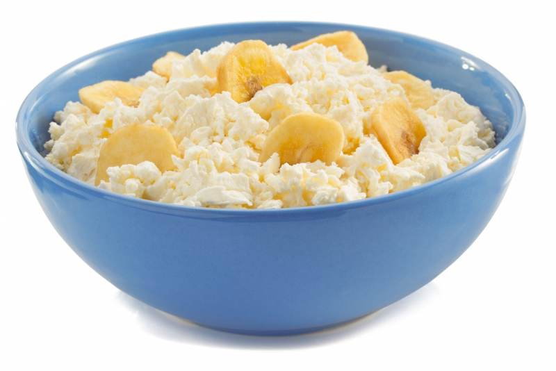Twarożek z bananami