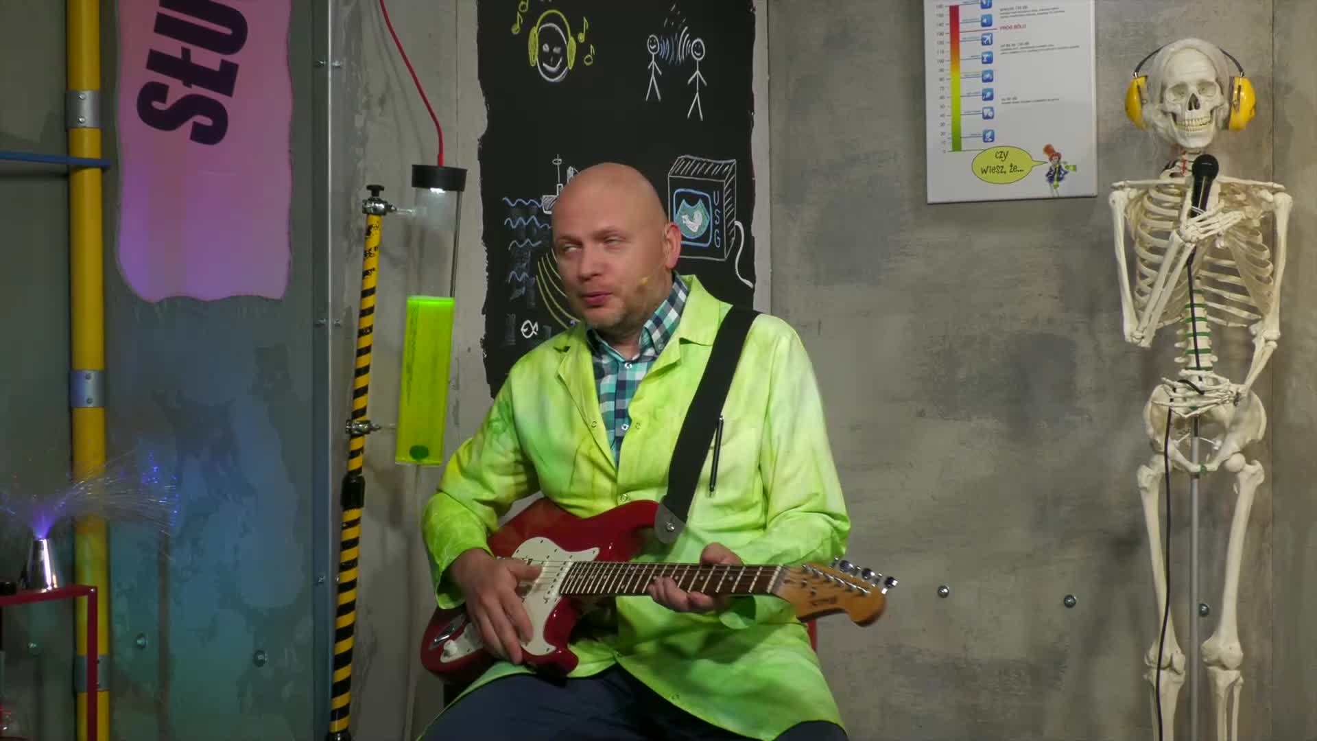 Eksperymenty - zmysł słuchu. Gitara - aerofon