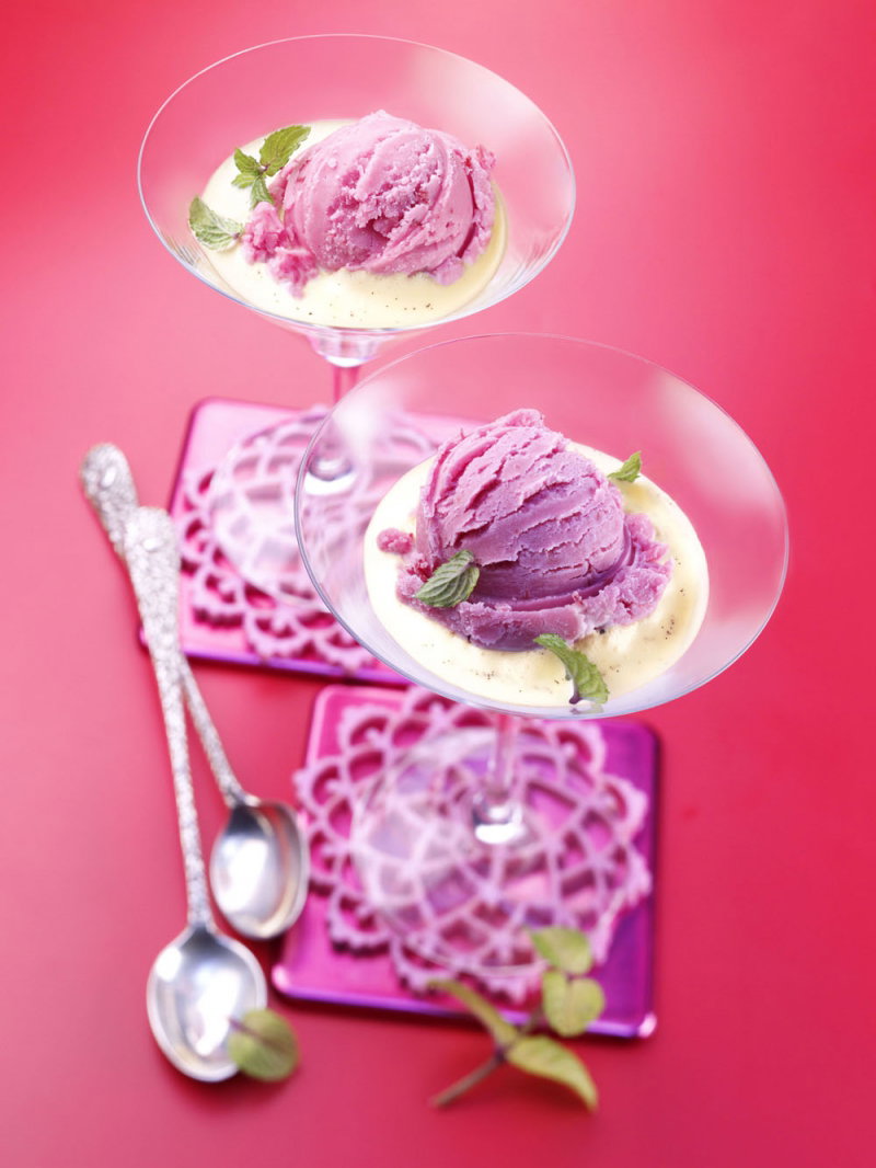 lody dla dzieci, lody żurawinowe, przepis na lody