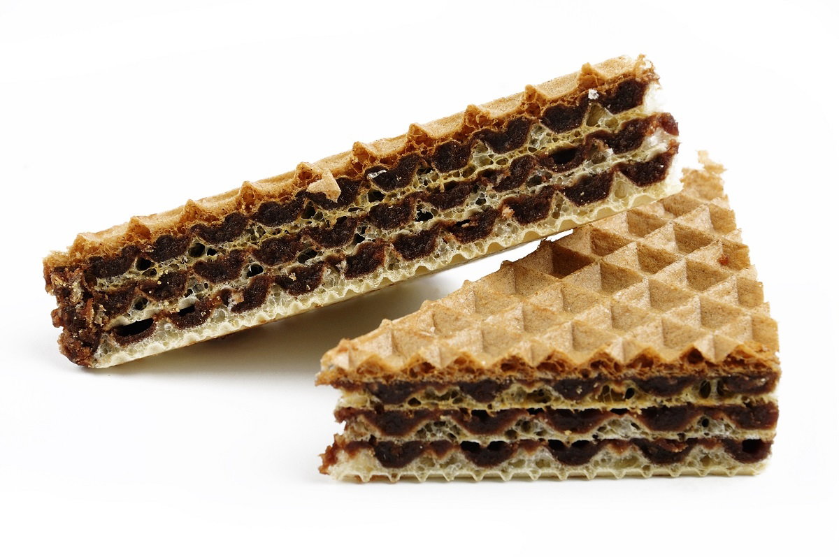 wafle z masą kakaową