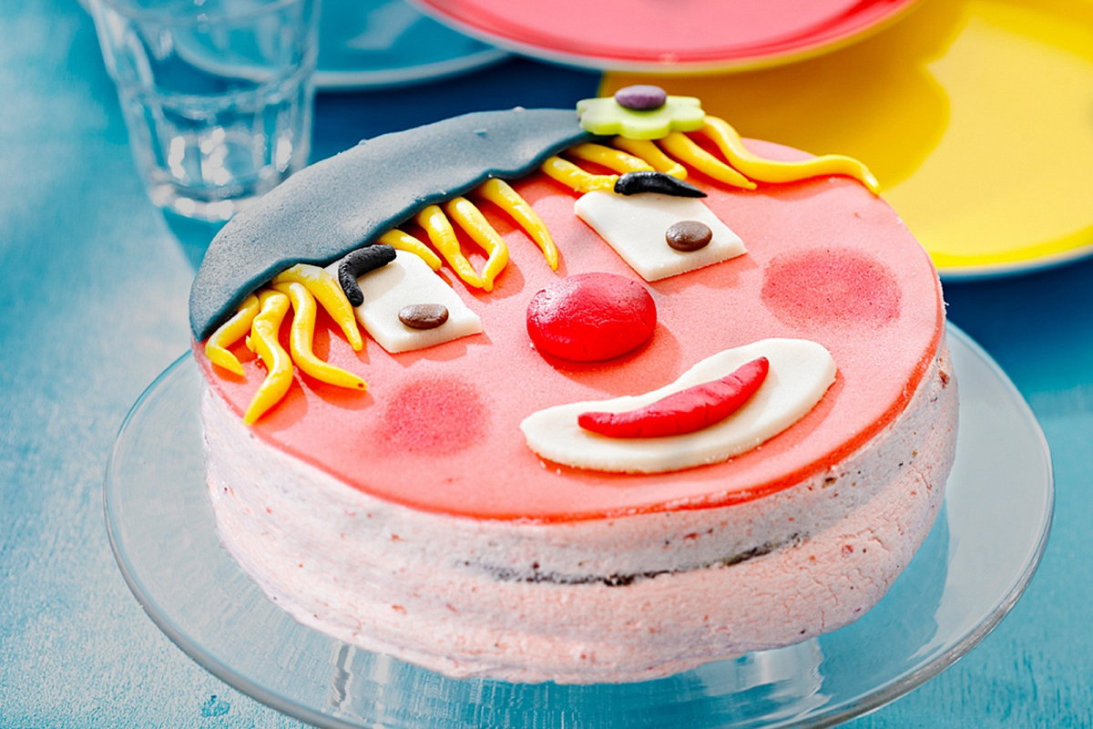 ciasto klown, klown, clown, ciasto, tort