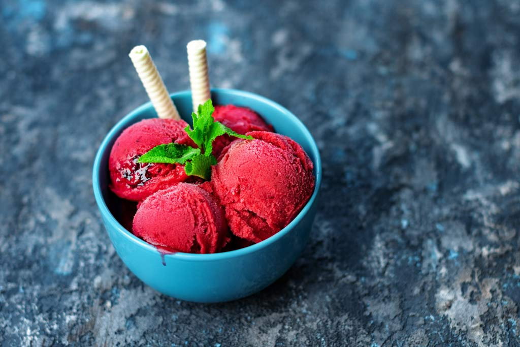 sorbet poziomkowy