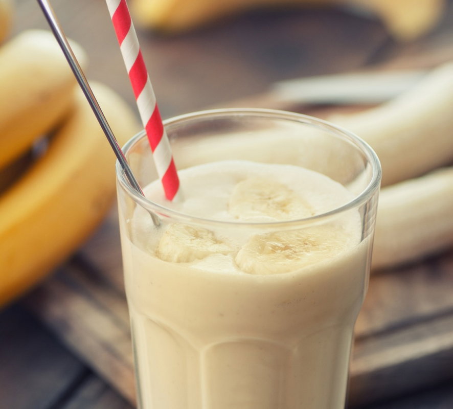 Koktajl z bananów i siemienia lnianego - przepis