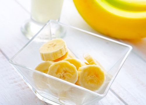 jogurt, banany, jogurt bananowy, jogurt dla dziecka