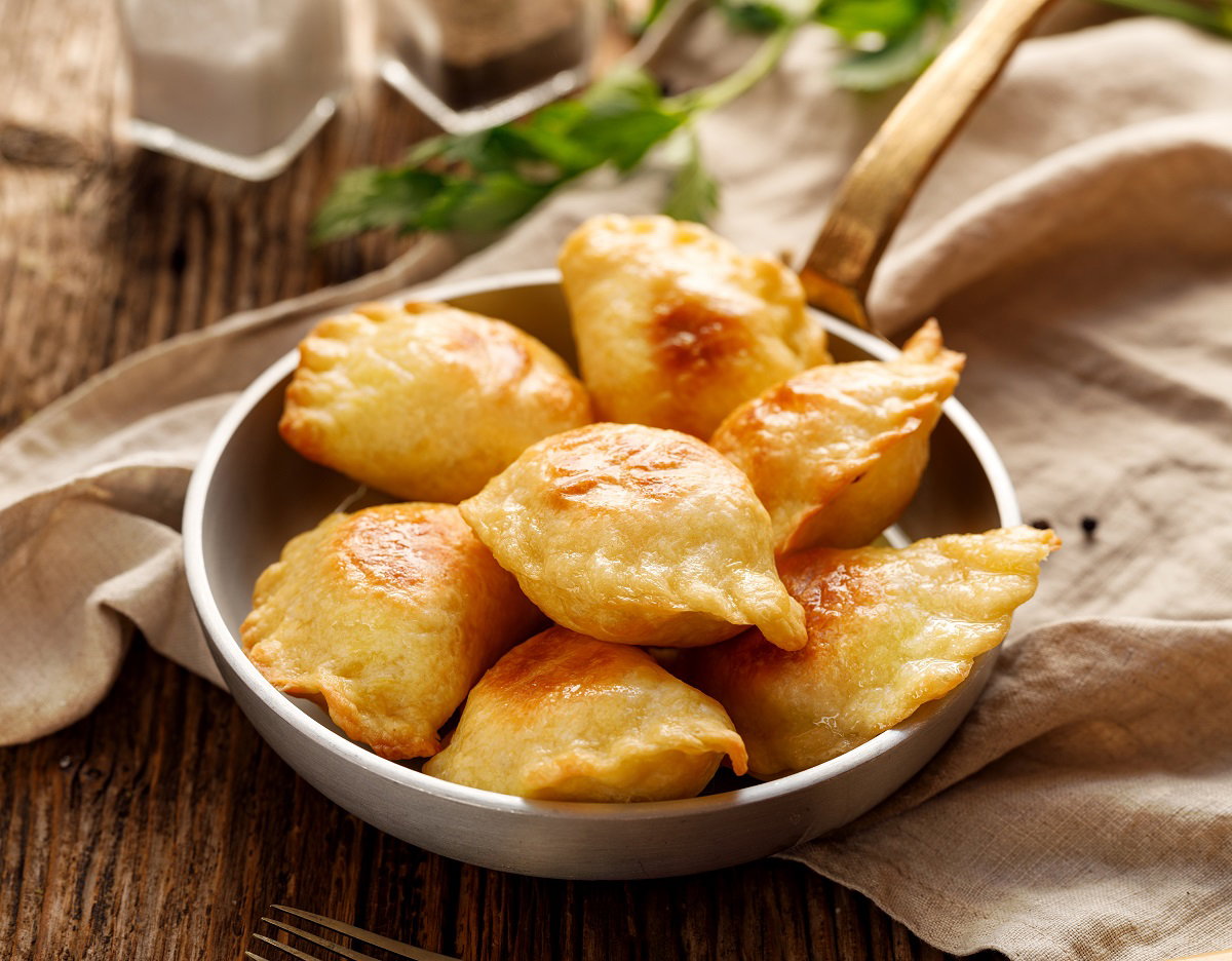 Pieczone pierożki z kukurydzą
