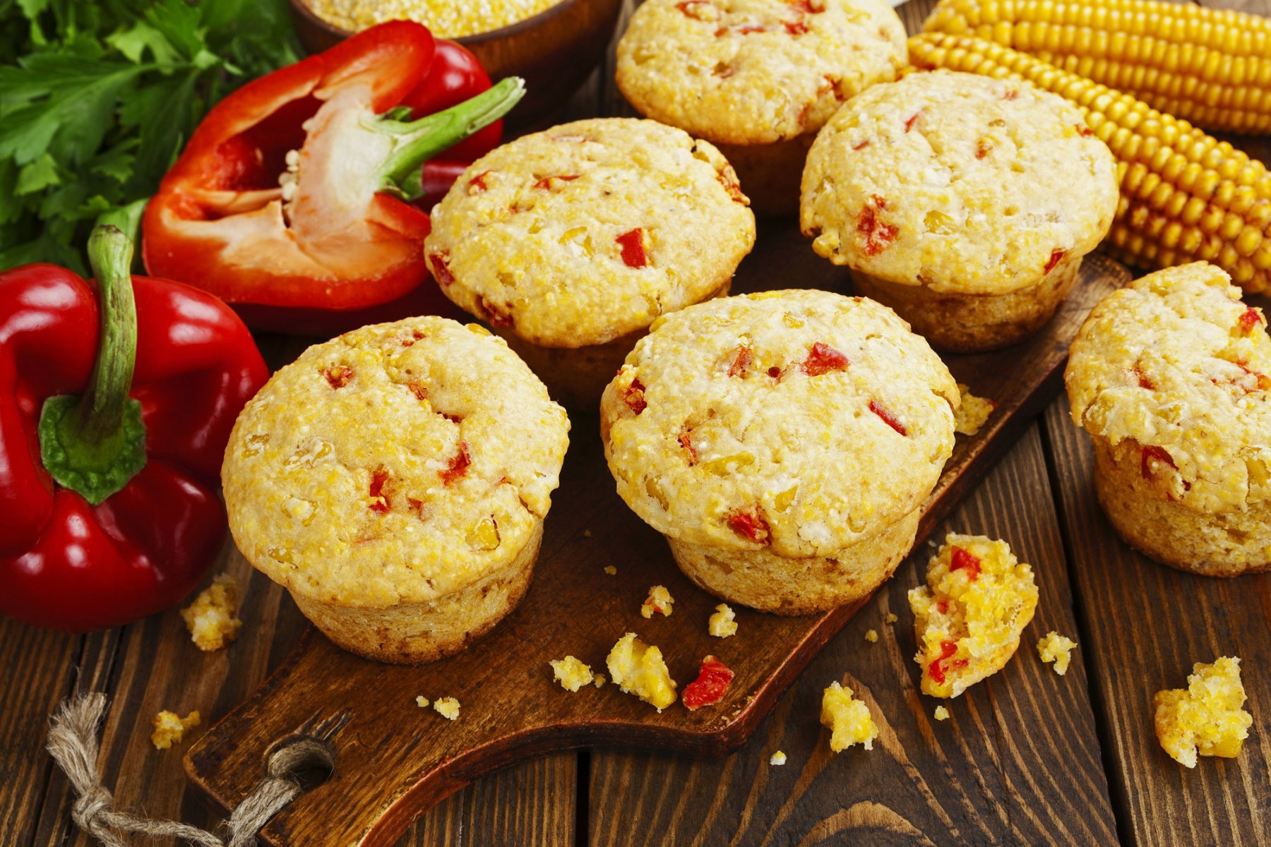 Muffinki z papryką - przepis