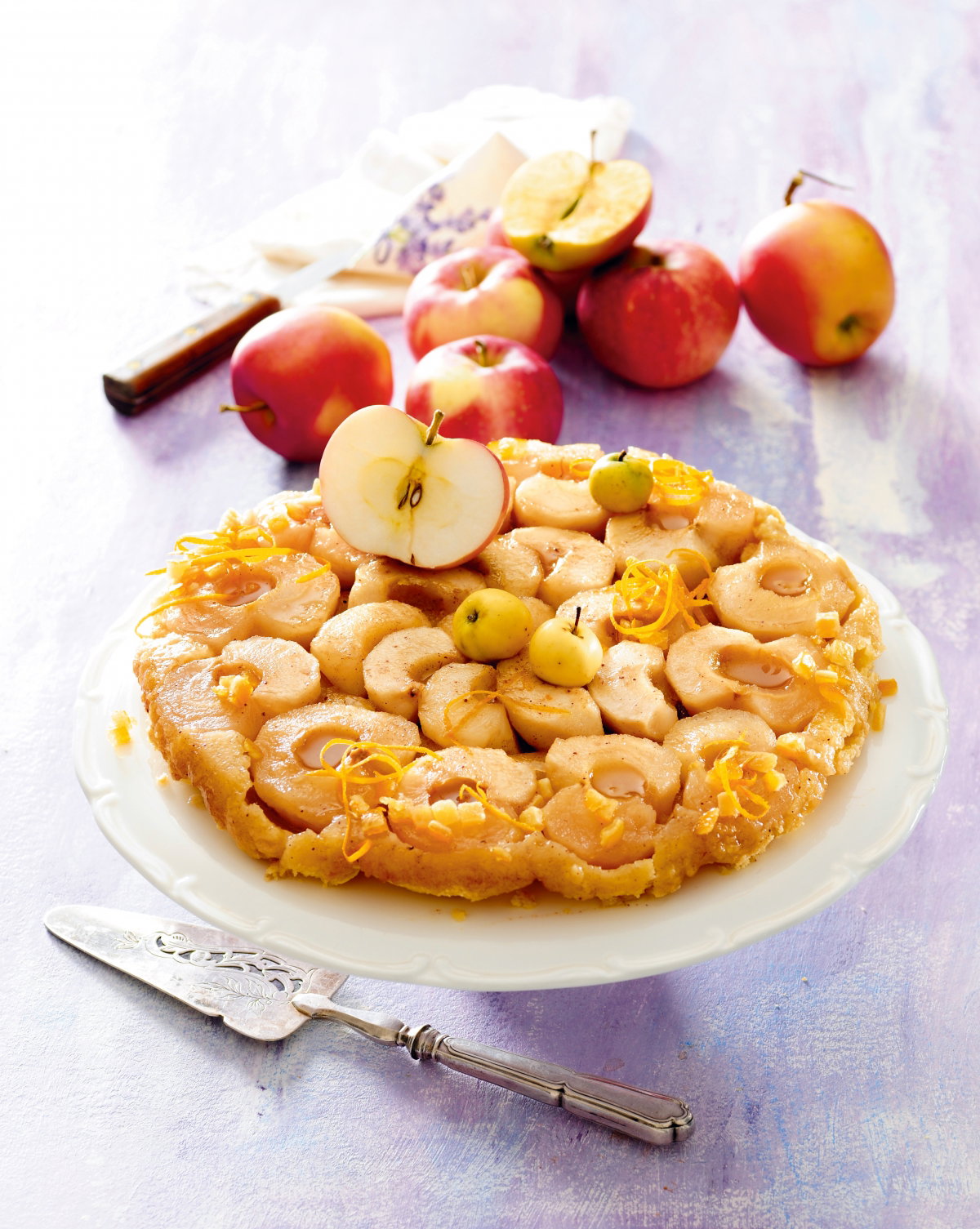 Tarta odwracana z jabłkami i cytryną
