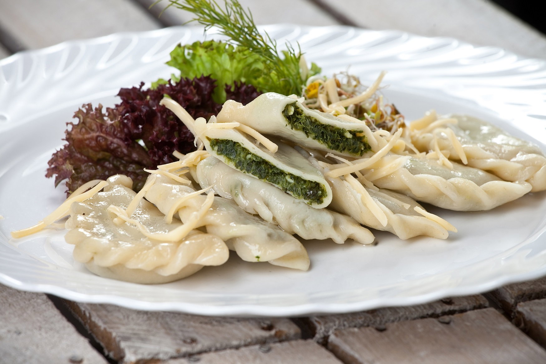 Pierogi ze szpinakiem