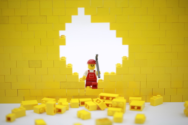 Hong Kong/China, May 25 2018: Studio shot of Lego people, combin
