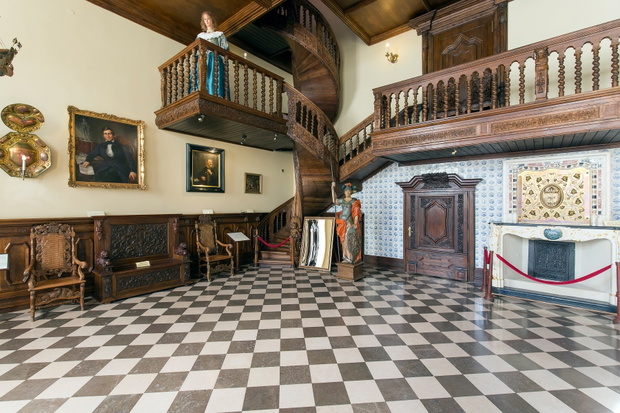 GDANSK, POLAND - SEPTEMBER 20, 2015: interior of Artus Court,a s