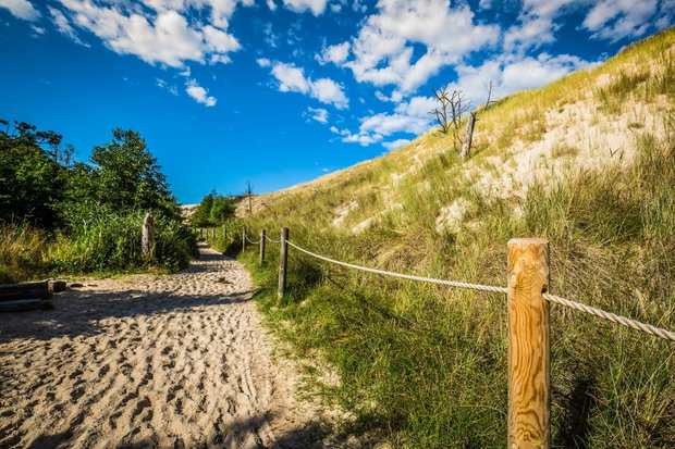 Desert landscape, Slowinski National Park near Leba, Poland