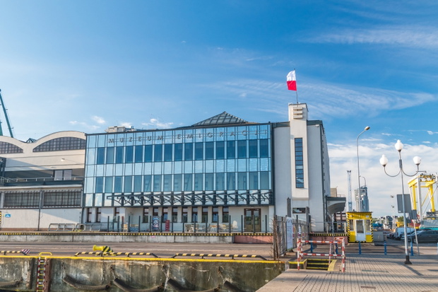Gdynia, Poland - August 1, 2021: Historic Passenger Sea terminal
