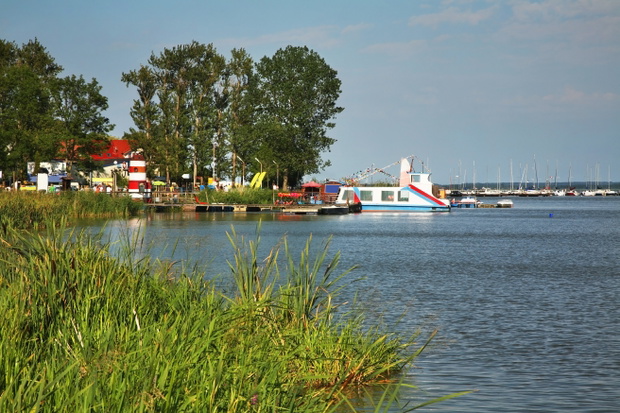 Jamno Lake in Mielno. Poland