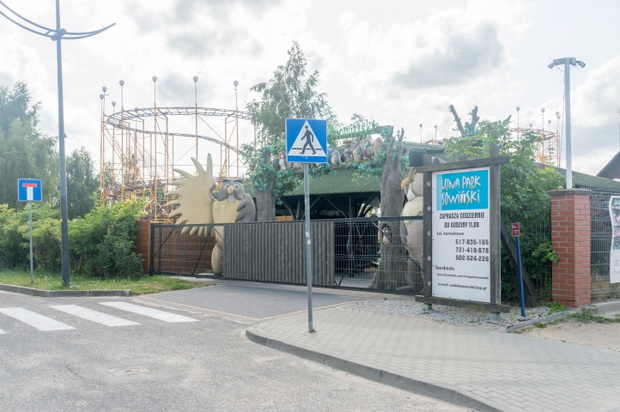 Wladyslawowo, Poland - July 21, 2021: Luna Park Sowinski. Entran