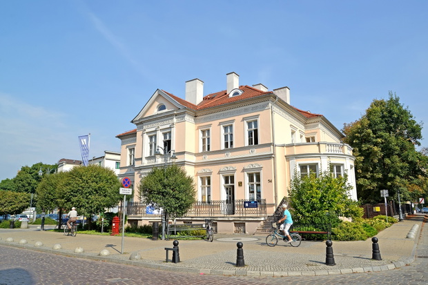 MARLBORK, POLAND - AUGUST 24, 2018: Marlbork Museum Building, Ta