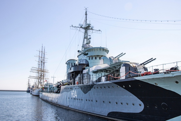 April 21, 2019 Port of Gdynia Poland. Tourist attraction of the