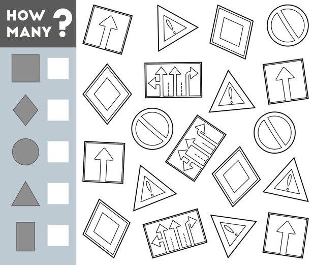 Counting Game for Children. Educational a mathematical game. Cou