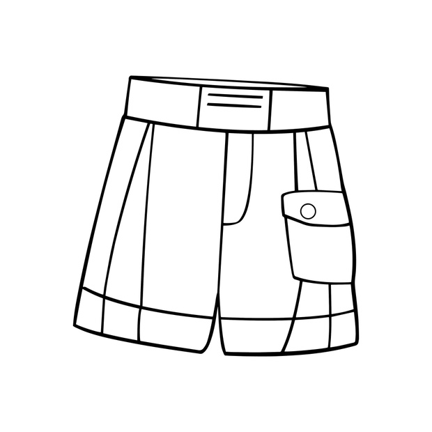 Pant cartoon illustration isolated on white background for child