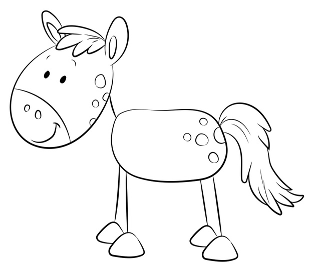 Strichmaennchen 2019 - Pferd 02 01