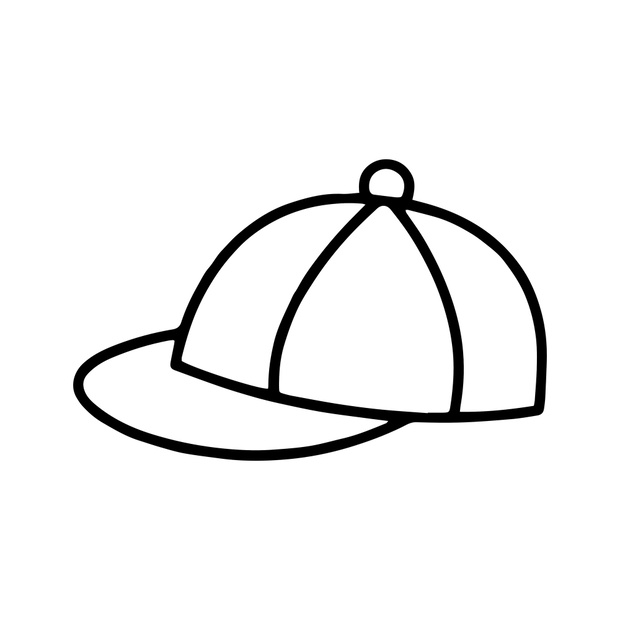 Hat cartoon illustration isolated on white background for childr