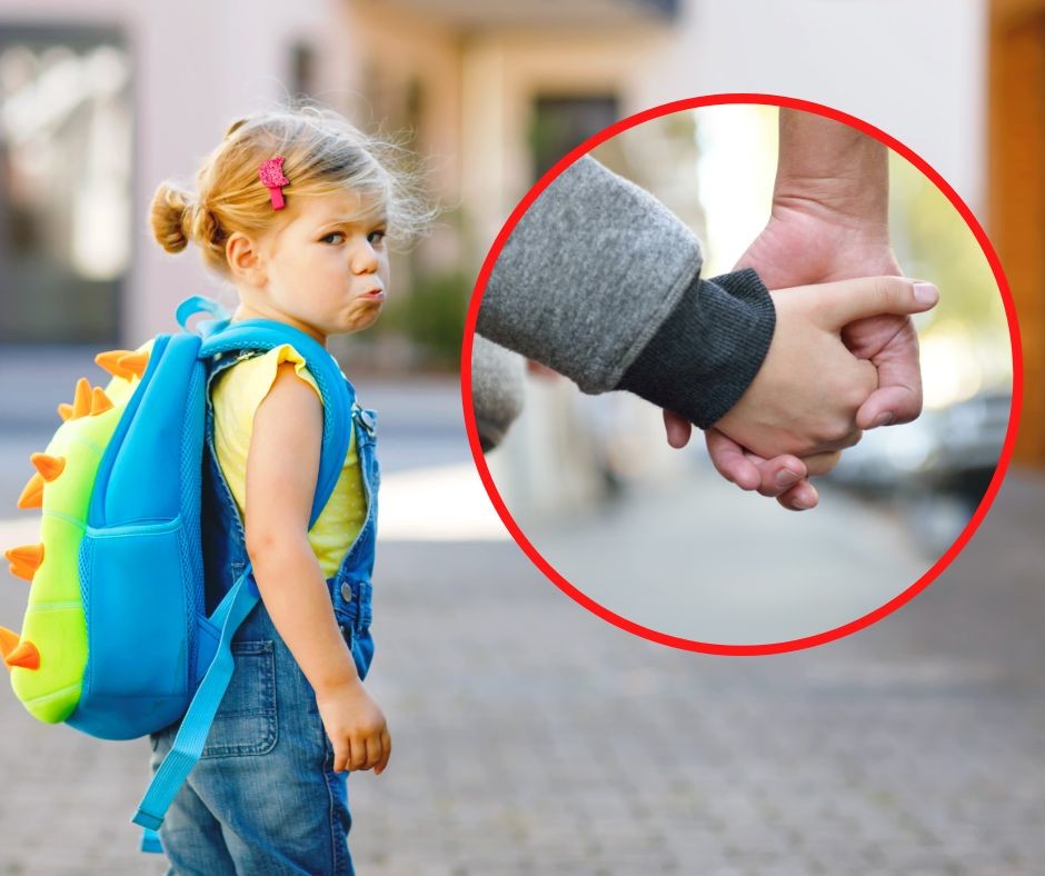 dziecko idzie samo do szkoły