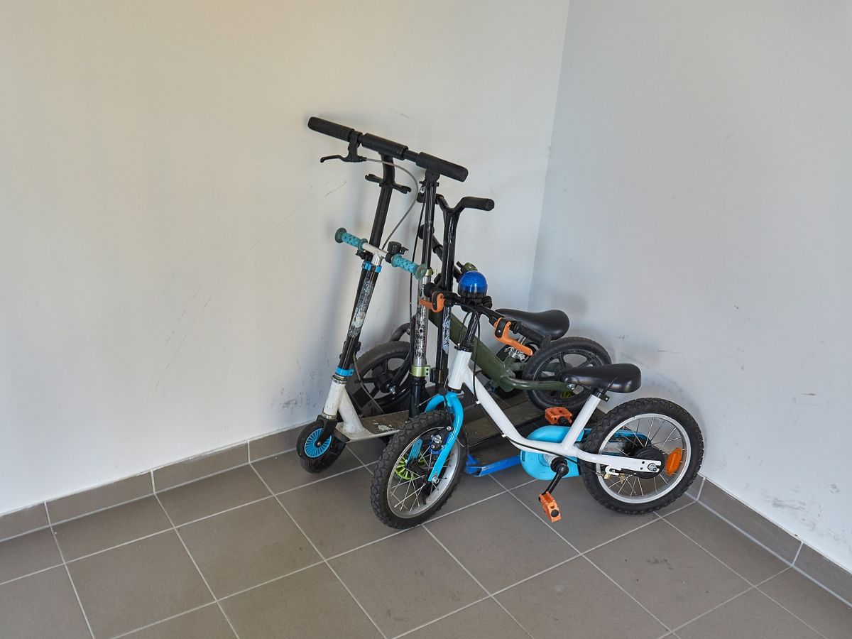rowerek na korytarzu