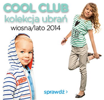 kolekcja wiosna-lato 2014, ubrania dla dzieci, Smyk, Cool Club