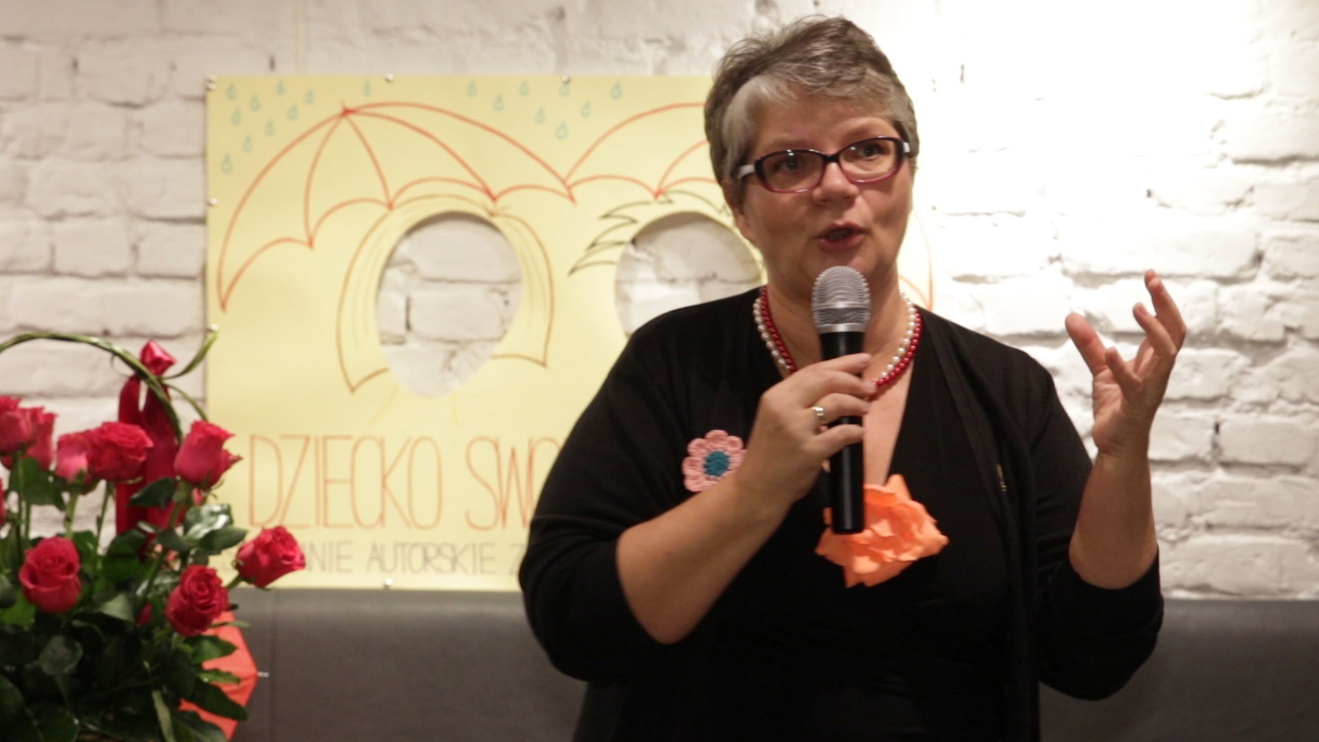 Dorota Zawadzka na premierze swojej książki