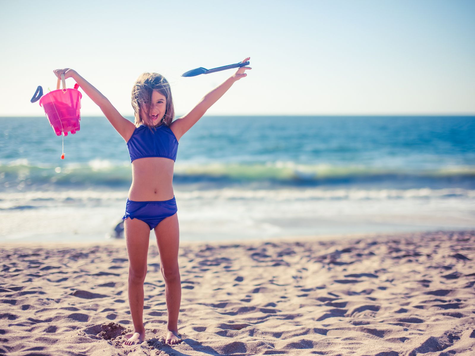 Dziewczynka na plaży