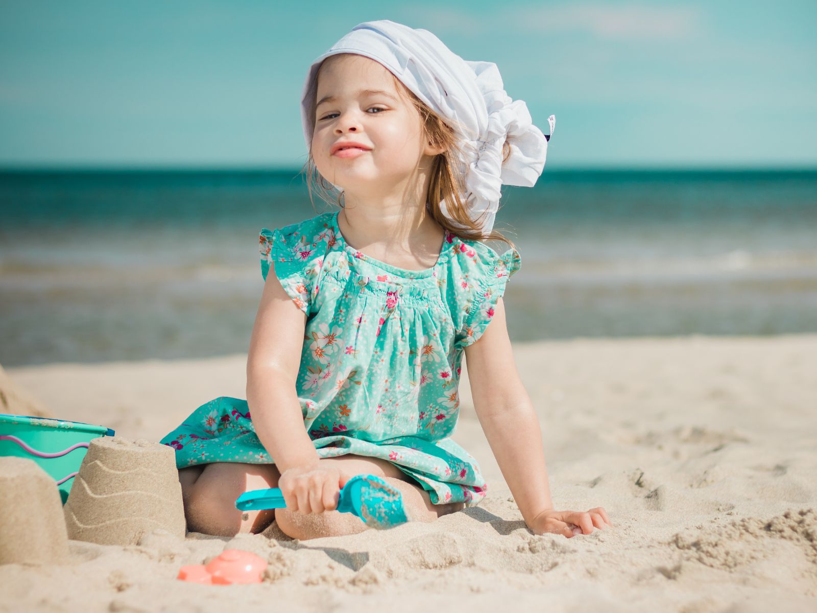 Dziewczynka na plaży