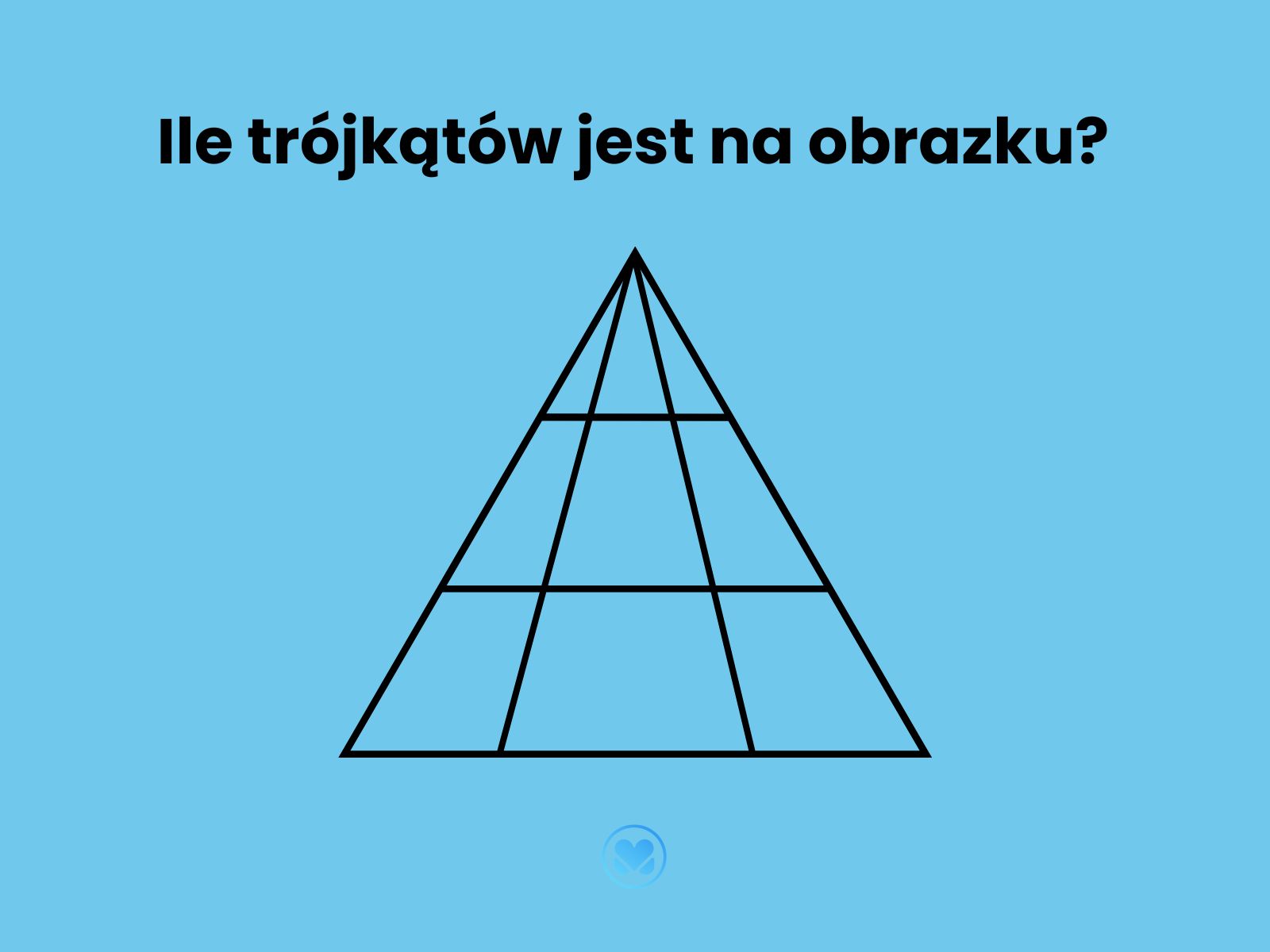 zagadka ile trójkątów jest na rysunku
