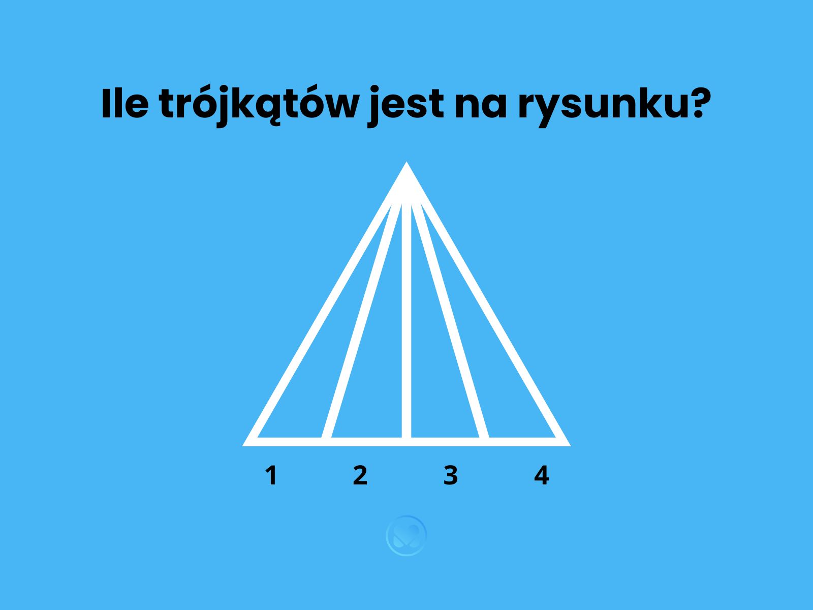 zagadka: ile trójkątów jest na rysunku